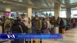 Gazetarët televizivë që largohen nga Rusia