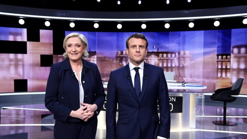 Emmanuel Macron et Marine Le Pen en campagne pour le deuxième tour de la présidentielle