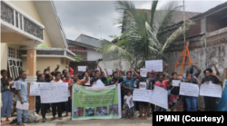 IPMNI Makassar juga menyatakan tuntutan serupa terkait kondisi keamanan dan pengungsi di Nduga. (Foto: Courtesy/IPMNI)