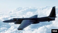 Pesawat pengintai Amerika U-2 yang juga dikenal sebagai 'Dragon Lady'.