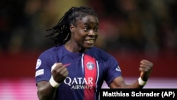 Tabitha Chawinga, jogadora malawiana, avançada do PSG