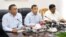 সংবাদ সম্মেলনে বক্তব্য রাখছেন বাংলাদেশ সরকারের পানি সম্পদ প্রতিমন্ত্রী জাহিদ ফারুক 