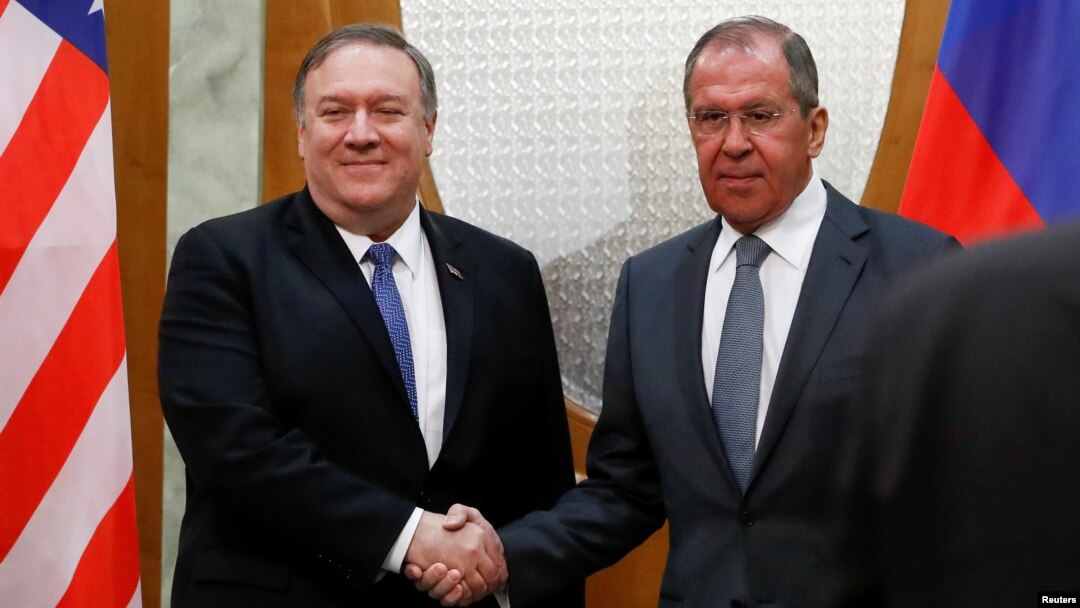El secretario de Estado, Mike Pompeo, llega a Rusia el martes 14 de mayo de 2019 para reunirse con líderes rusos.