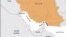 Map showing Strait of Hormuz