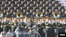 China displayed their massive military might in a parade commemorating the 70th anniversary of Japan's surrender during World War II held in Tiananmen Square in Beijing, on Sept. 3.