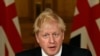 El primer ministro británico, Boris Johnson habla en conferencia de prensa en la residencia oficial del Número 10 de Downing Street, el sábado 31 de octubre de 2020, donde anunció nuevas restricciones por el coronavirus.