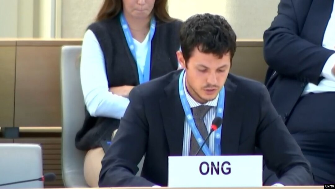 Ông Nicola Paccamiccio, Điều phối vận động của HRW tại LHQ, phát biểu ngày 27/9/2024.
