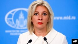 Juru bicara Kementerian Luar Negeri Rusia, Maria Zakharova 