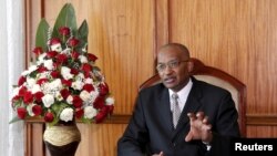 FILE: Kenya Central Bank Governor Patrick Njoroge speaks during an interview in his office in the capital Nairobi, Dec. 8, 2015. 