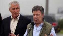 Hagel Visits Colombia