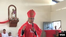 El cardenal Leopoldo Brenes afirma que la Iglesia católica no está mediando ningún diálogo en Nicaragua en estos momentos. Foto de Daliana Ocaña, VOA.