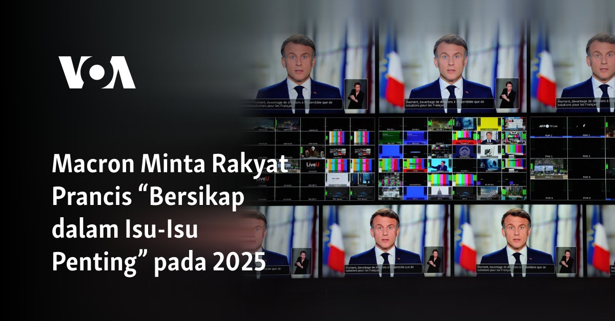 Macron Meminta Rakyat Prancis untuk “Berperilaku dalam Masalah Penting” pada tahun 2025