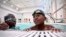 Students of Bishop John T. Walker School for Boys attend a free swimming lesson at Ferebee-Hope Aquatic Center in Washington, Oct. 12, 2022.