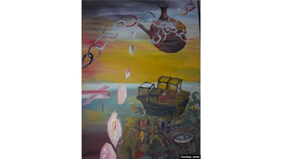Karya seni Salim on the spot "Semar Anabdo Sungsang" (foto: courtesy).