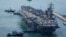 FILE - The U.S. carrier USS Ronald Reagan