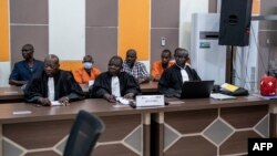 FILE: A court in the Central African Republic sentenced Issa Sallet Adoum, Ousman Yaouba and Tahir Mahamat to terms ranging from 20 years to life for crimes against humanity. The special war crimes court has now been extended for another five years.