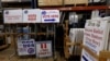 Voting precinct signs are stored at the Leon County Supervisor of Elections office prior to the midterm election in Tallahassee, Florida, Oct. 5, 2022.