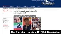 هنرمند ۲۵ ساله شروین حاجی‌پور خط خط ترانه «برای» را از روی شکوائیه‌های هموطنان در توئیتر بازخوانی کرده. روزنامه گاردین چاپ لندن می‌نویسد «برای» به سرود اعتراض سراسری علیه جمهوری اسلامی تبدیل شده.