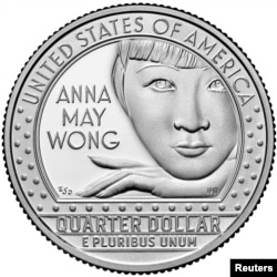 An undated proof image shows the likeness of Asian American actress Anna May Wong, to be cast on the fifth 25-cent coin in the American Women Quarters (AWQ) Program by the U.S. Mint. (United States Mint/Handout via REUTERS)