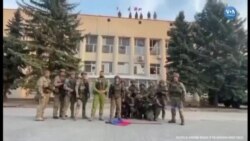 Ukrayna Ordusu Lyman’a Bayrak Dikti