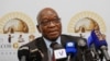 FILE - Former South African President Jacob Zuma speaks during a press conference at The Maslow Hotel in Sandton, Johannesburg commercial hub, Oct. 22, 2022.