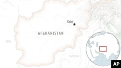 A locator map of Afghanistan.