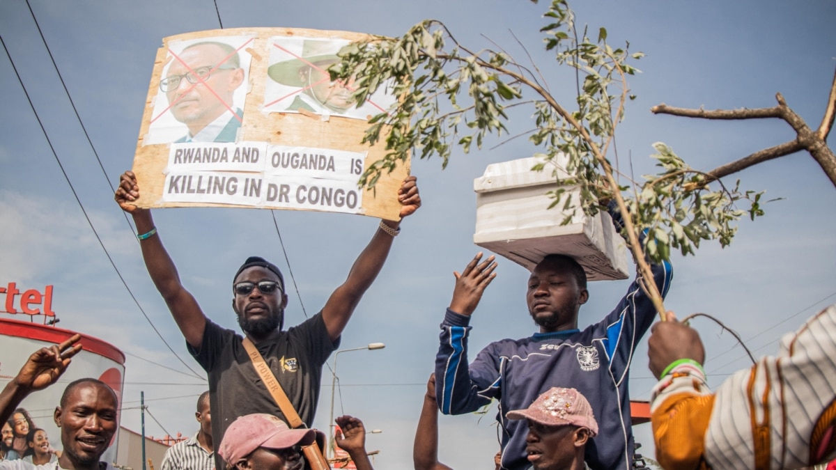 Des Milliers De Manifestants Contre Le Rwanda à Goma