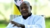 FILE - Uganda's President Yoweri Museveni speaks in the Central region of Uganda, Jan. 16, 2022. He recently disclosed that 54 Ugandan soldiers were killed in a May 26 attack.  