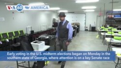 VOA60 America - Early voting begins in the southern U.S. state of Georgia