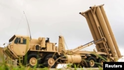 Baterai sistem pertahanan udara "Terminal High Altitude Area Defense" (THAAD) yang dikirimkan AS ke Israel (foto: dok). 