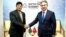 কিরগিজস্তানের পররাষ্ট্রমন্ত্রী কুলুবায়েভ ঝিনবেক মলদোকানোভিচ ও বাংলাদেশের পররাষ্ট্রমন্ত্রী ড. এ কে আব্দুল মোমেন।