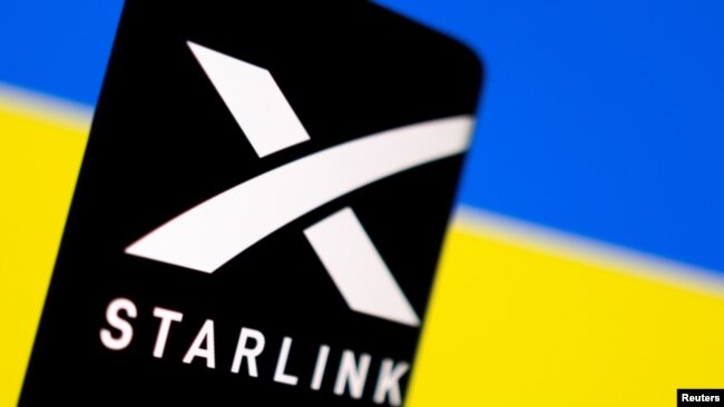 FILE - The Starlink logo on a smartphone in this illustration taken Feb. 27, 2022.