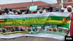 Anti-sanctions protest in Bulawayo.