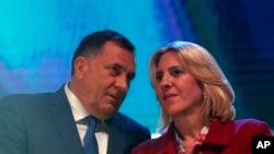 Milorad Dodik and Zeljka Cvijanovic