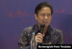 Menteri Kesehatan Budi Gunadi Sadikin bebicara kepada media di Bali, Kamis 27 Oktober 2022. (Foto: screenshot)