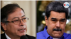 ARCHIVO - Los presidentes Colombia, Gustavo Petro, a la derecha, y de Venezuela, Nicolás Maduro, tienen previsto reunirse el 1 de noviembre de 2022 en Caracas.