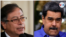 ARCHIVO - Los presidentes Colombia, Gustavo Petro, a la derecha, y de Venezuela, Nicolás Maduro, tienen previsto reunirse el 1 de noviembre de 2022 en Caracas.