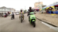 Electric motorcycle user driving in Cotonou as Mauto company launches two types of electric motorbikes in togo and benin, 09/29/2022. 