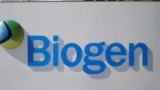 FILE PHOTO: A sign marks a Biogen facility in the city of Cambridge in the U.S. state of Massachusetts, March 9, 2020. 