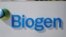 FILE PHOTO: A sign marks a Biogen facility in the city of Cambridge in the U.S. state of Massachusetts, March 9, 2020. 