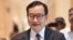 Nhân vật đối lập hàng đầu Campuchia Sam Rainsy (ảnh tư liệu, Paris, tháng 9/2022)