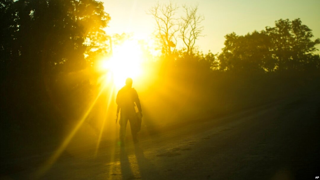 უკრაინელი ჯარისკაცი სოფელ ოსკილთან. 6 ოქტომბერი, 2022 წ.