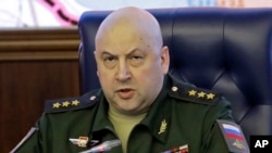 FILE - Colonel General Sergei Surovikin. Russia's Defense Ministry announced Oct. 8, 2022, that Surovikin would be the commander of all Russian troops fighting in Ukraine.