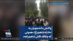 واکنش دانشجویان به حادثه شاهچراغ؛ «همونی که چلاقه، قاتل شاهچراغه»