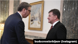 ARHIVA - Aleksandar Vučić i Miroslav Lajčak u Beogradu, 17. oktobar 2022. (Foto: Instagram/@buducnostsrbijeav)