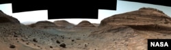 NASA’s Curiosity Mars rover used its Mast Camera, or Mastcam, to capture this panorama while driving toward the center of this scene, an area that forms the narrow “Paraitepuy Pass,” on Aug. 14, the 3,563rd Martian day, or sol, of the mission. (Image Cred