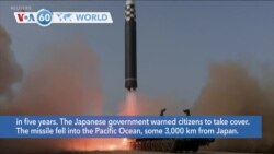 VOA60 World - North Korea Fires Ballistic Missile Over Japan