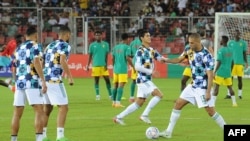 Match amical Algérie-Guinée à Oran, en Algérie, le 23 septembre 2022. 