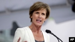 Sally Q. Yates, mantan Deputi Jaksa Agung AS (foto: dok).