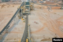 FILE - A general view of the gold mine site, operated by Endeavour Mining Corporation in Hounde, Burkina Faso, Feb. 13, 2020.